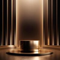 luxury podium for product presentation. Abstract background. photo