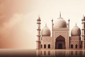 A mosque with a beautiful background photo