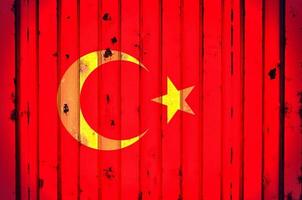 Turkey flag background photo