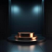 luxury podium for product presentation. Abstract background. photo