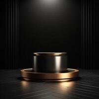 luxury podium for product presentation. Abstract background. photo