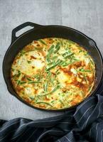 Baked cheese frittata photo