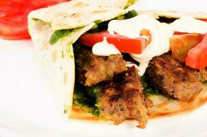 beef greek giros photo