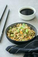 Fried rice entree bowl photo