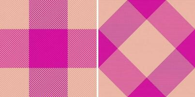 Plaid textile tartan. Fabric pattern texture. Vector seamless check background.