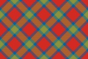 Tartan plaid background, diagonal check seamless pattern. Vector fabric texture for textile print, wrapping paper, gift card, wallpaper.