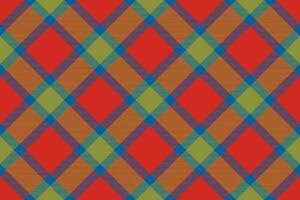 Tartan plaid background, diagonal check seamless pattern. Vector fabric texture for textile print, wrapping paper, gift card, wallpaper.