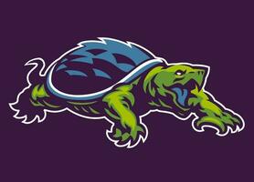 Angry Snapping Turtle Sport Mascot Logo Style vector