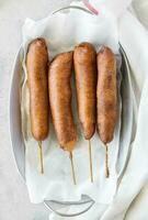 Homemade corn dogs recipe photo