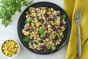 Mexican quinoa bowl photo