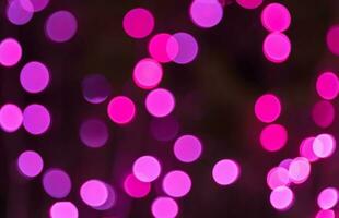 pink bokeh on night, for christmas  background photo