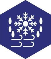 Cold Wave Vector Icon design