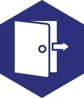 Exit Door Vector Icon design