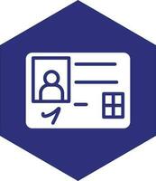 diseño de icono de vector de tarjeta de identificación