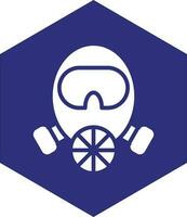 Fireman Mask Vector Icon design