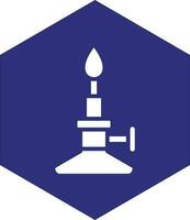 Bunsen Burner Vector Icon design