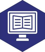 Online Learning Vector Icon design