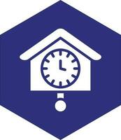 diseño de icono de vector de reloj de cuco