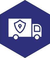 Locked Delivery Vector Icon design