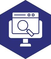 Online Search Vector Icon design