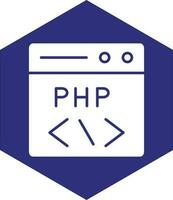 PHP Coding Vector Icon design