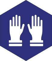 Working Gloves Vector Icon design