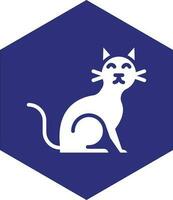 diseño de icono de vector de gato