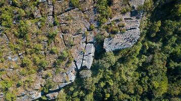 Aerial view of Lan Hin Poom at Phu Hin Rong Kla National Park photo