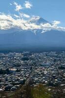 fuji mountain at Fujiyoshida city photo