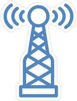 Radio Antenna Vector Icon Style