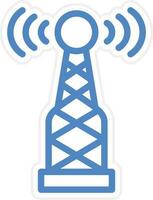 Radio Antenna Vector Icon Style