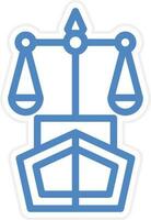Maritime Law Vector Icon Style