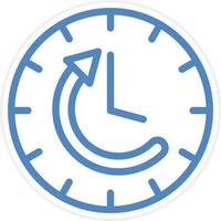 hora lazo vector icono estilo