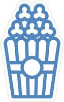 Popcorn Vector Icon Style