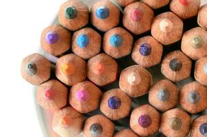 Close up of Color pencils, School Supplies photo