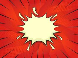 Retro Comic Style Background With Space For Text Message. vector