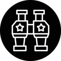 Army Bicoculars Vector Icon Design