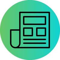 Newspaper Vector Icon Design