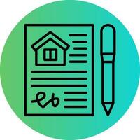 House Contract Vector Icon Design