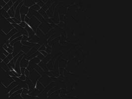 Paper Cut Tangled Lines Background In Black Color. vector