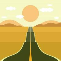 la carretera a el horizonte, aislado antecedentes. vector