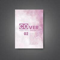 Cover template with watercolor background. Design for your cover, date, postcard, banner, logo. vector