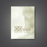 Cover template with watercolor background. Design for your cover, date, postcard, banner, logo. vector