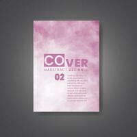 Cover template with watercolor background. Design for your cover, date, postcard, banner, logo. vector