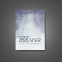 Cover template with watercolor background. Design for your cover, date, postcard, banner, logo. vector