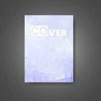 Cover template with watercolor background. Design for your cover, date, postcard, banner, logo. vector