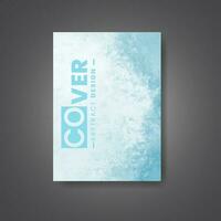 Cover template with watercolor background. Design for your cover, date, postcard, banner, logo. vector