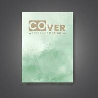 Cover template with watercolor background. Design for your cover, date, postcard, banner, logo. vector