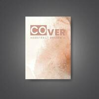 Cover template with watercolor background. Design for your cover, date, postcard, banner, logo. vector