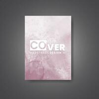 Cover template with watercolor background. Design for your cover, date, postcard, banner, logo. vector